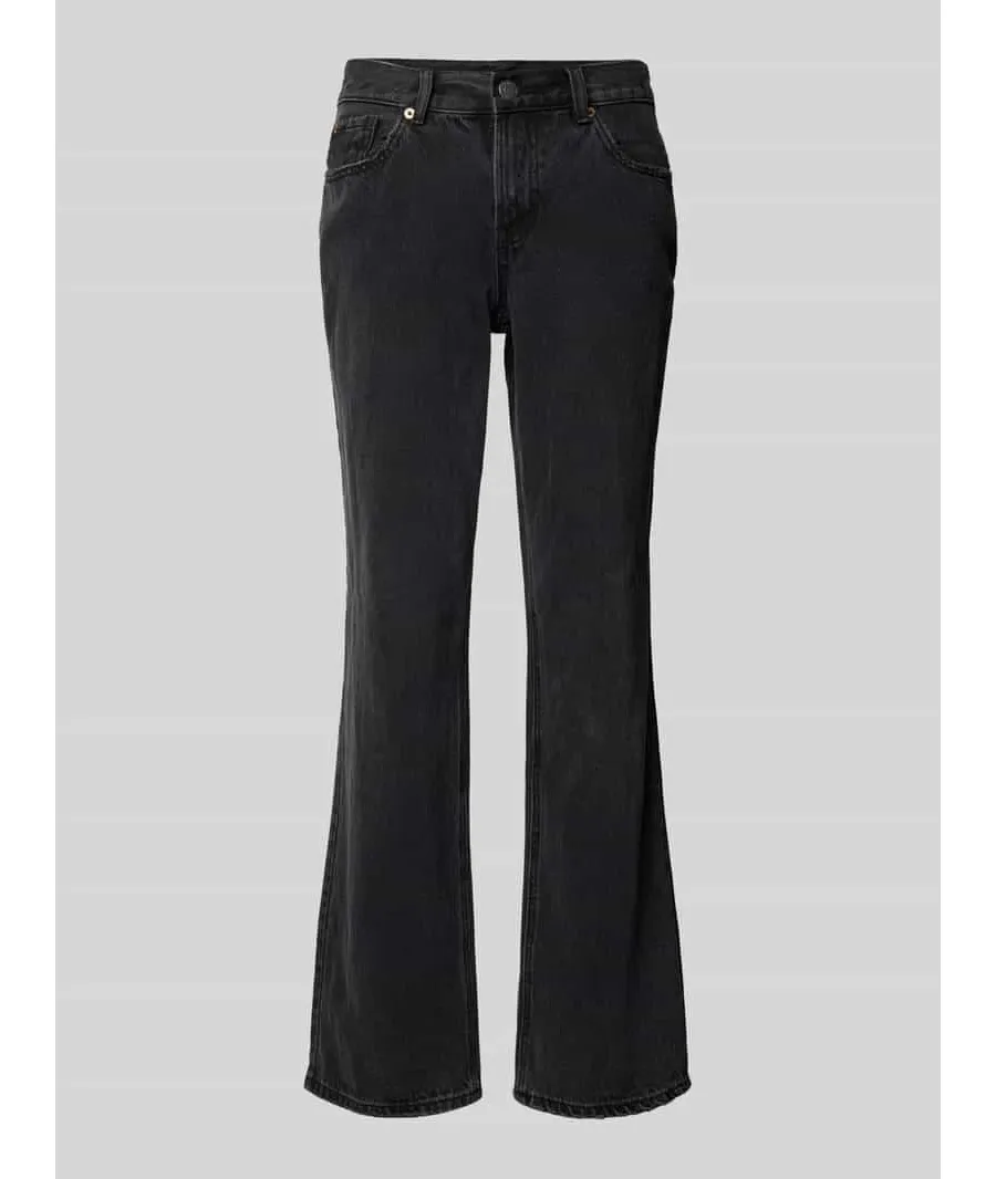 obrazek 1 Jeansy o kroju straight fit z wysokim stanem i nitami model ‘FILIPPA’