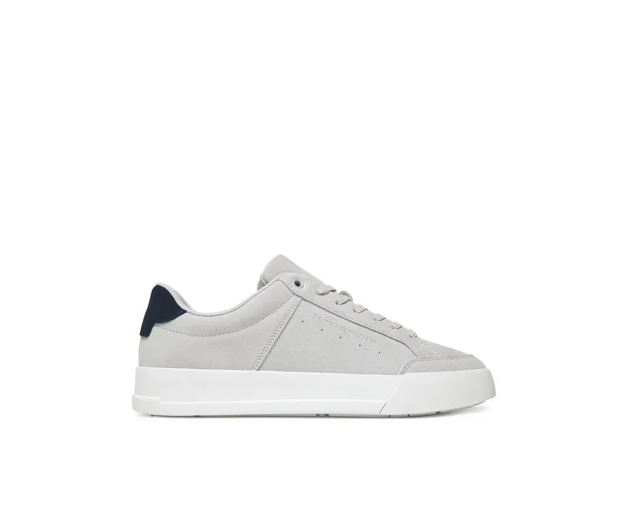 obrazek 1 Tommy Hilfiger Sneakersy Th Court Summer Suede FM0FM05517 Szary