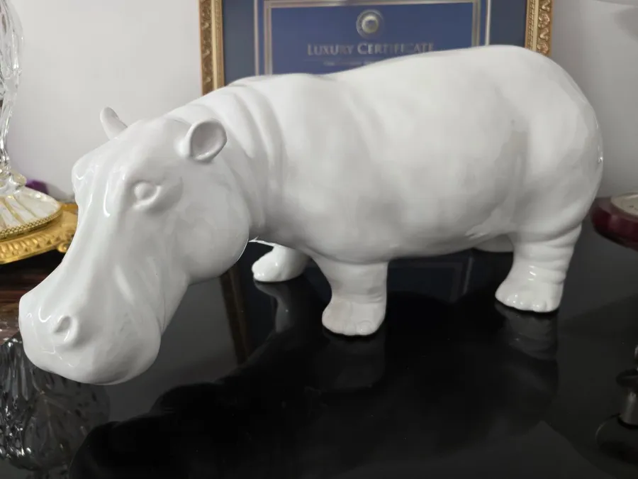 obrazek 3 Ceramiczna figurka hipopotam - Il Gattopardo