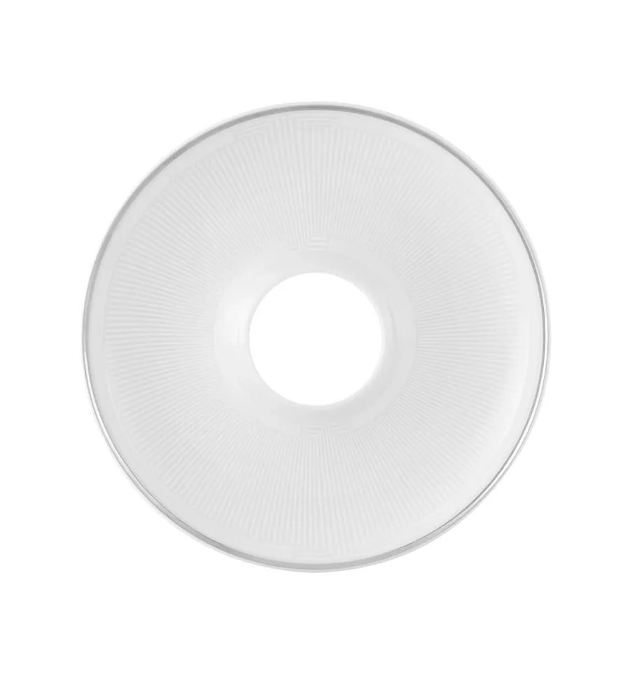 obrazek 1 Biały klasyczny talerz na oliwki Eternal z białym subtelnym wzorem - Vista Alegre