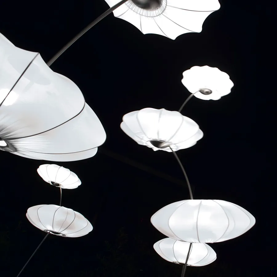 obrazek 5 Luksusowa lampa stojąca ze stali nierdzewnej