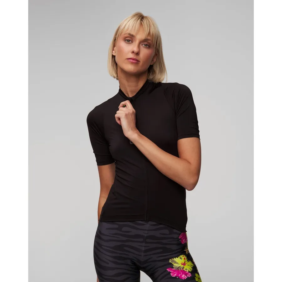 obrazek 1 Koszulka Rowerowa Damska Czarna Ale Cycling Color Block