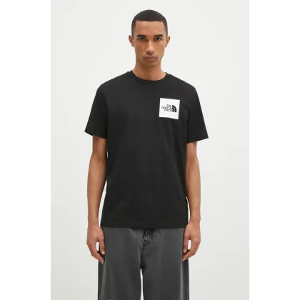 Zdjęcie The North Face t-shirt Fine Tee męski kolor czarny z aplikacją NF0A8A6MJK31