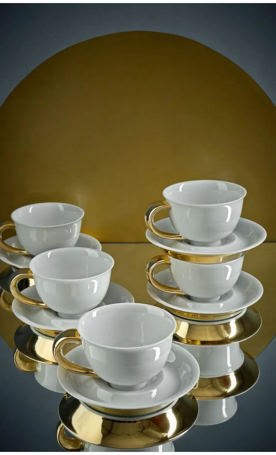 obrazek 5 Ekskluzywna porcelanowa filiżanka do herbaty ze spodkiem w stylu nowoczesnym – Rudolf Kampf/Outlet