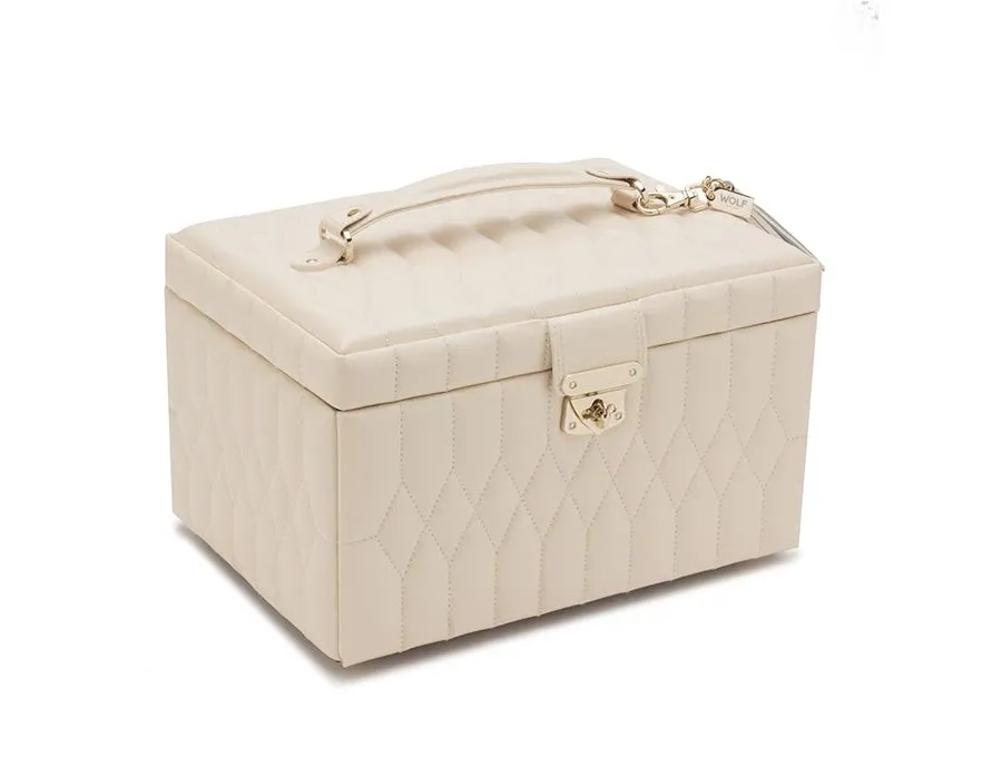 obrazek 3 Kuferek Caroline Medium Ivory na biżuterię