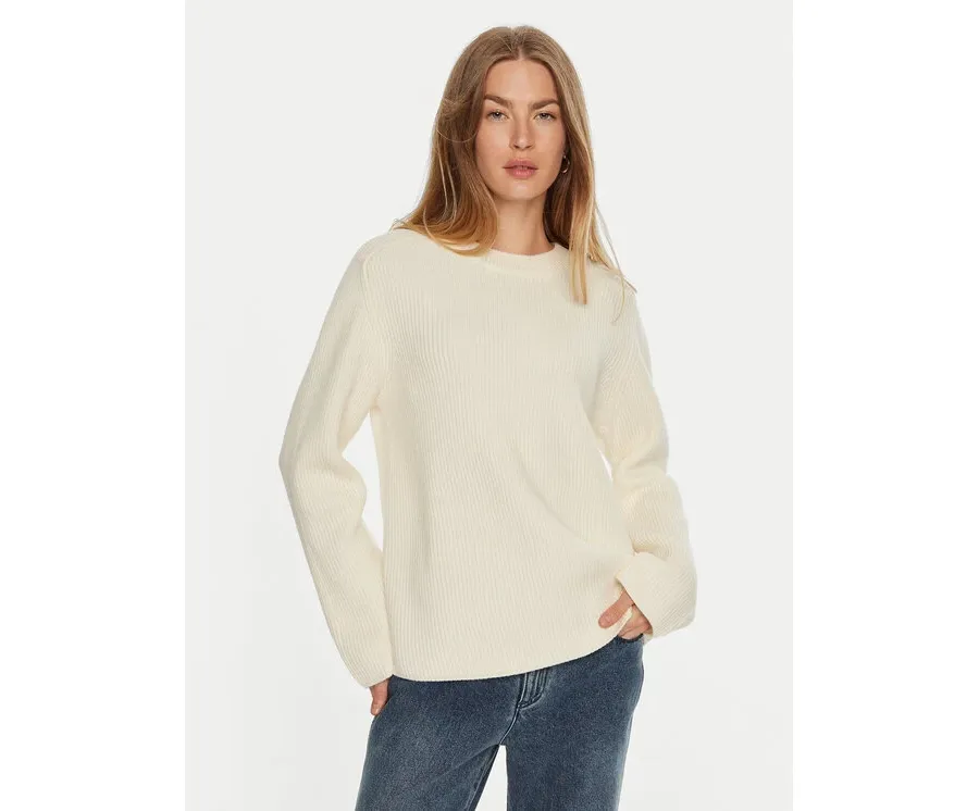 obrazek 1 MICHAEL Michael Kors Sweter MF460YPF2G Écru Relaxed Fit