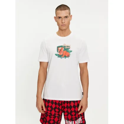 Zdjęcie Puma T-Shirt Graphics Spritz 625414 Biały Regular Fit