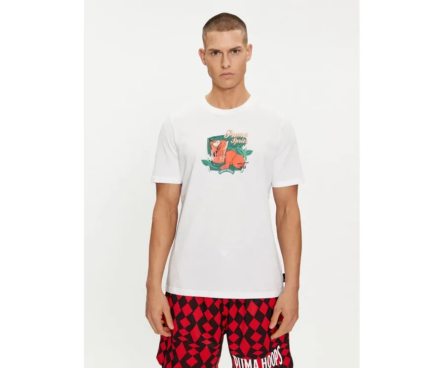 obrazek 1 Puma T-Shirt Graphics Spritz 625414 Biały Regular Fit