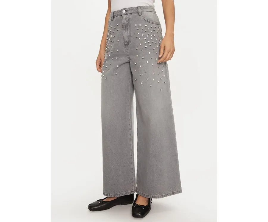 obrazek 1 ViCOLO Jeansy DS0015 Szary Regular Fit