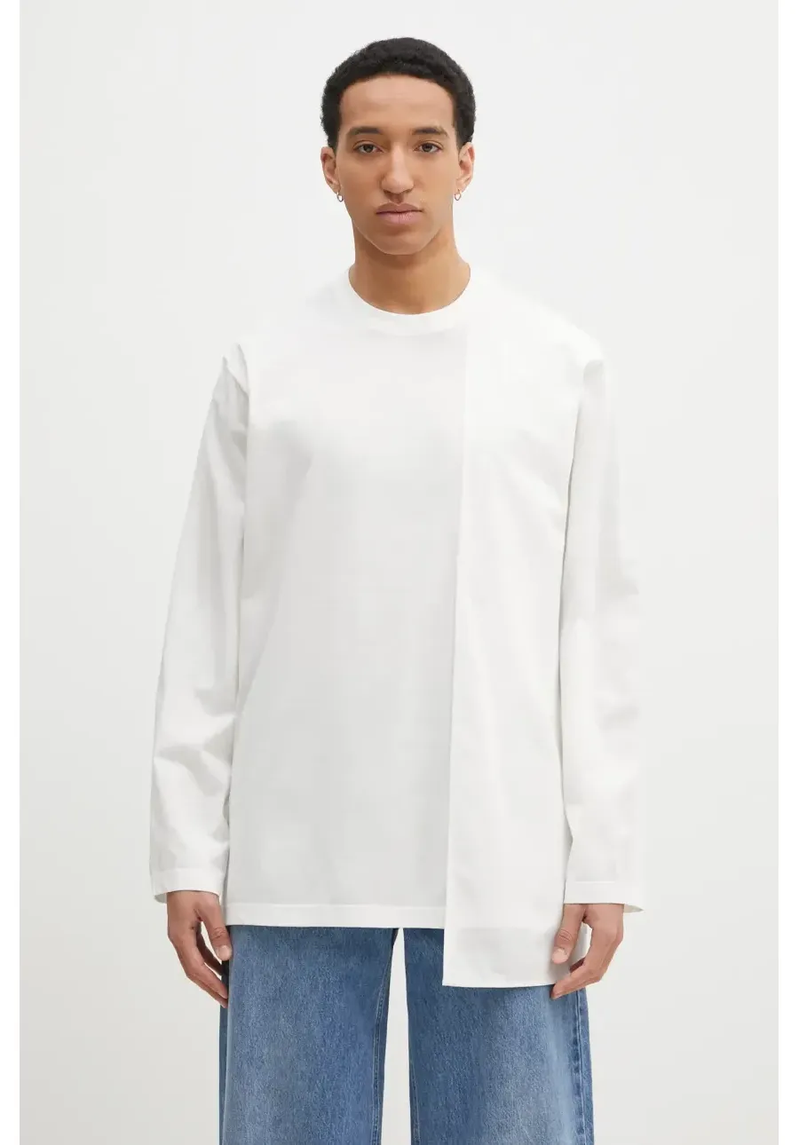 obrazek 1 Y-3 longsleeve Premium Longsleeve Tee kolor biały gładki JM7811