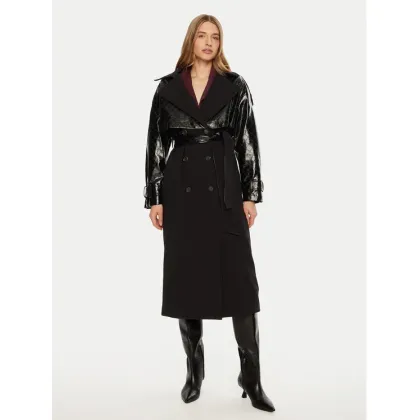 Zdjęcie ACCESS FASHION Płaszcz przejściowy 44-9003-504 Czarny Regular Fit