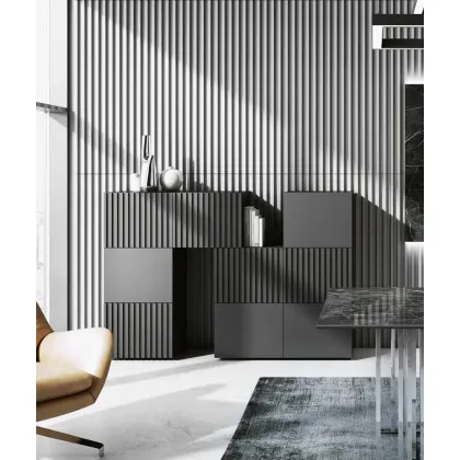 Zdjęcie 135x38 cm VT - PB41 (S50 jasno szary - mysi) LAMEL - Panel dekor 3D beton architektoniczny