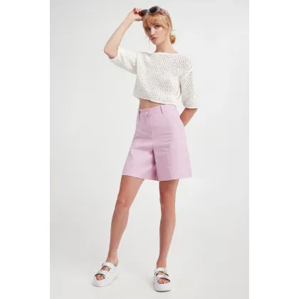 Zdjęcie Spodenki damskie lniane Vistola MARELLA MONOCHROME Marella