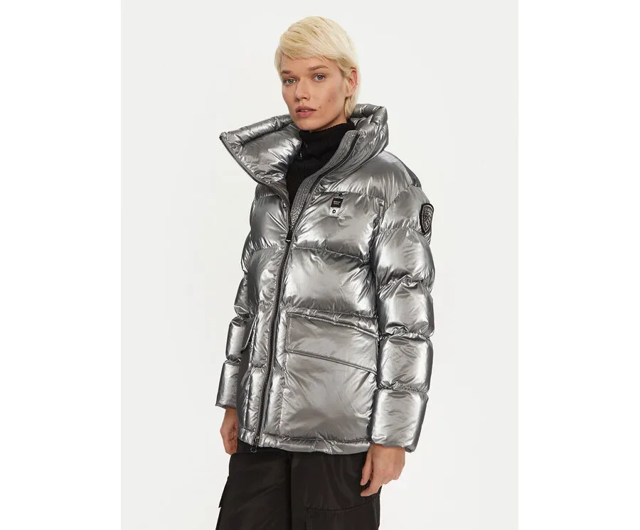 obrazek 1 Blauer Kurtka zimowa 24WBLDC02250 Srebrny Regular Fit