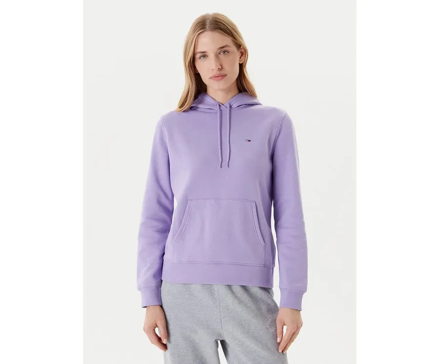 obrazek 1 Tommy Jeans Bluza Flag DW0DW19958 Fioletowy Regular Fit