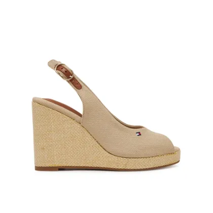 Zdjęcie Tommy Hilfiger Espadryle Flag High Wedge Espad Slingback FW0FW08597 Beżowy
