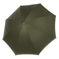 Picture Stylish Diplomat Automatic Oxford umbrella in olive green