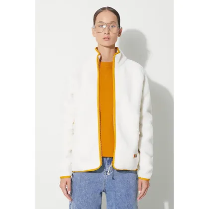 Zdjęcie Fjallraven bluza polarowa Vardag Pile kolor beżowy gładka