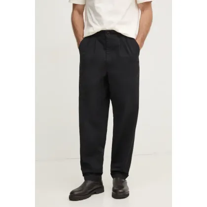 Zdjęcie Barbour spodnie bawełniane kolor czarny w fasonie chinos MTR0756BK31