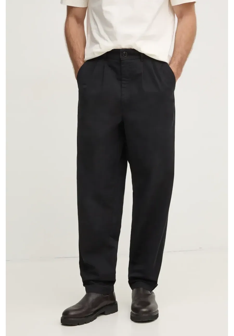 obrazek 1 Barbour spodnie bawełniane kolor czarny w fasonie chinos MTR0756BK31