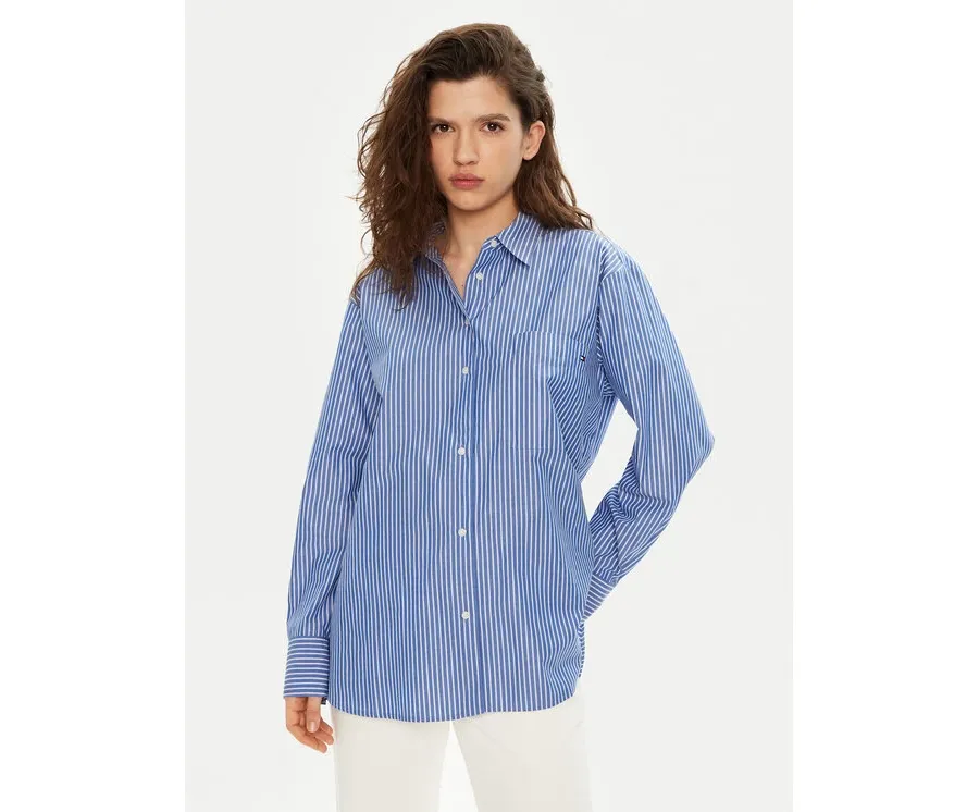 obrazek 1 Tommy Hilfiger Koszula WW0WW45612 Niebieski Relaxed Fit