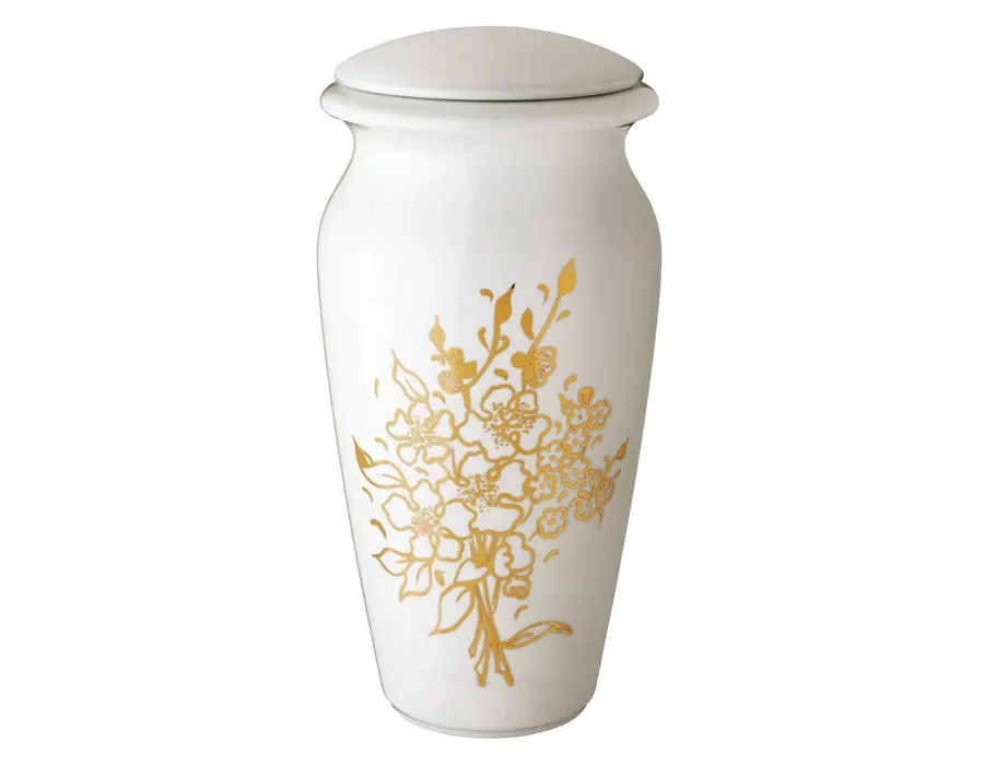 obrazek 1 Elegancka urna na prochy o pojemności 1l z porcelany