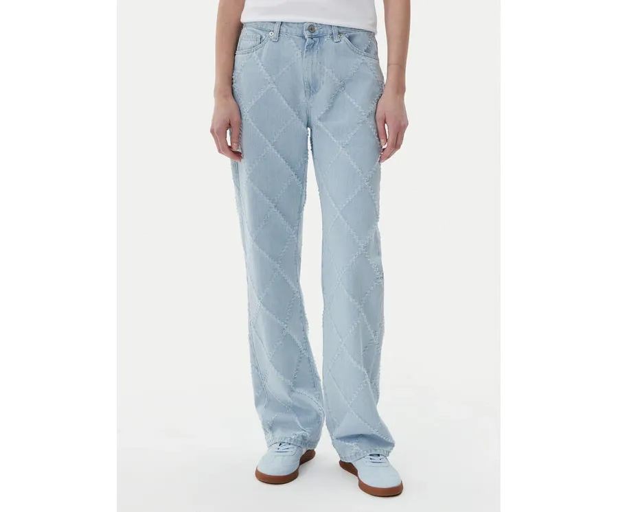obrazek 1 ViCOLO Jeansy DD5023 Błękitny Straight Leg