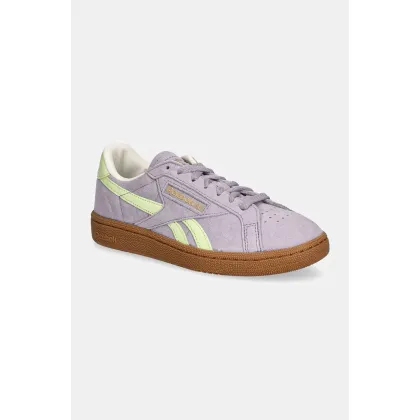 Zdjęcie Reebok Classic sneakersy zamszowe Club C Grounds Uk kolor fioletowy 100207963