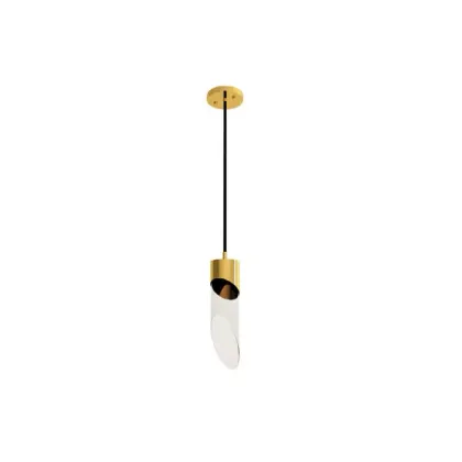 Zdjęcie Elegancka pojedyncza lampa Bamboo stylizowana na kształt bambusowej tyczki