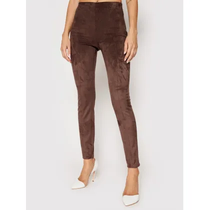 Zdjęcie Guess Legginsy Maya W1YB90 WE0L0 Brązowy Slim Fit