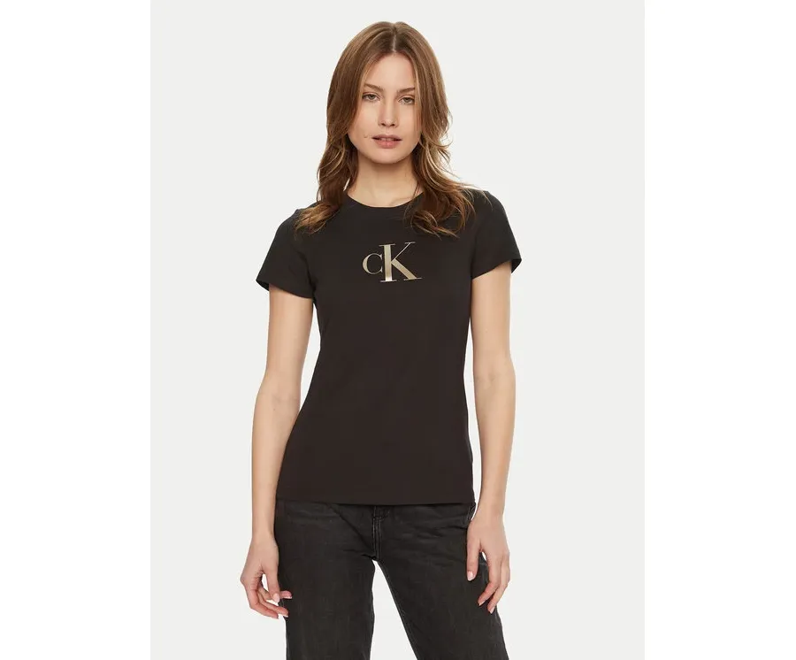 obrazek 1 Calvin Klein Jeans T-Shirt Gradient J20J224982 Czarny Slim Fit