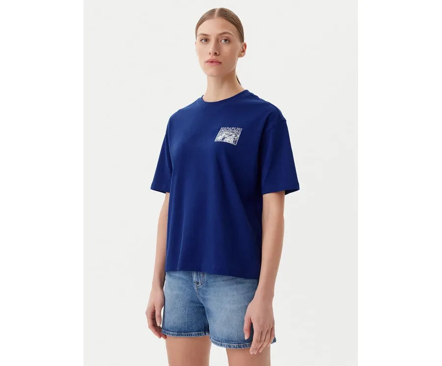 obrazek 1 Napapijri T-Shirt S-Nice NP0A4IG4 Niebieski Regular Fit