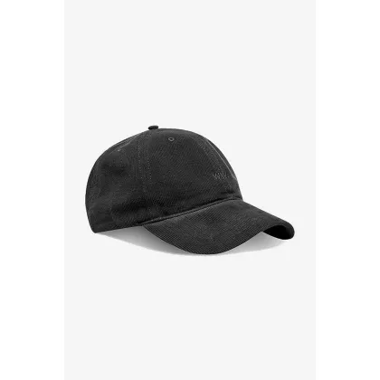 Zdjęcie Wood Wood czapka z daszkiem sztruksowa Low profile corduroy cap kolor czarny gładka 12130810.9016