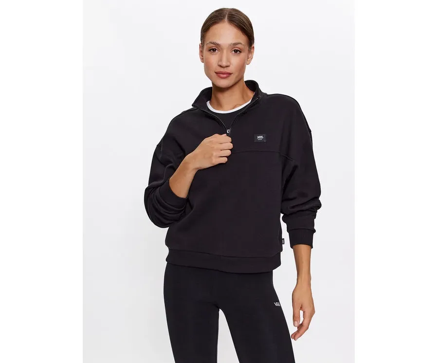 obrazek 1 Vans Bluza Leighton Mock Neck Fleece VN000A5V Czarny Regular Fit