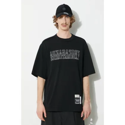 Zdjęcie Undercover t-shirt bawełniany Pullover męski kolor czarny z aplikacją UC1D4812