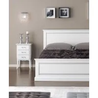Picture Bedside table with 3 drawers for an elegant bedroom - Zanini