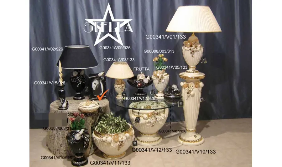 obrazek 1 Ceramiczna beżowa popielniczka z motywem owoców