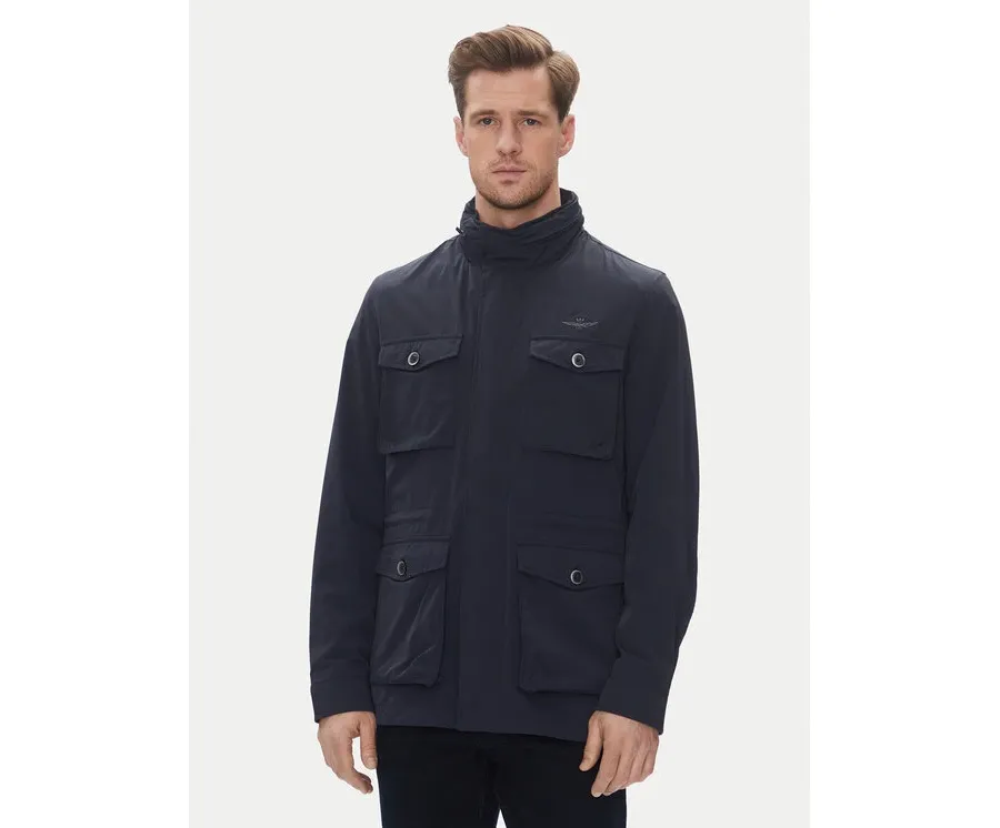 obrazek 1 Aeronautica Militare Kurtka przejściowa 251AB2217CT3264 Granatowy Regular Fit