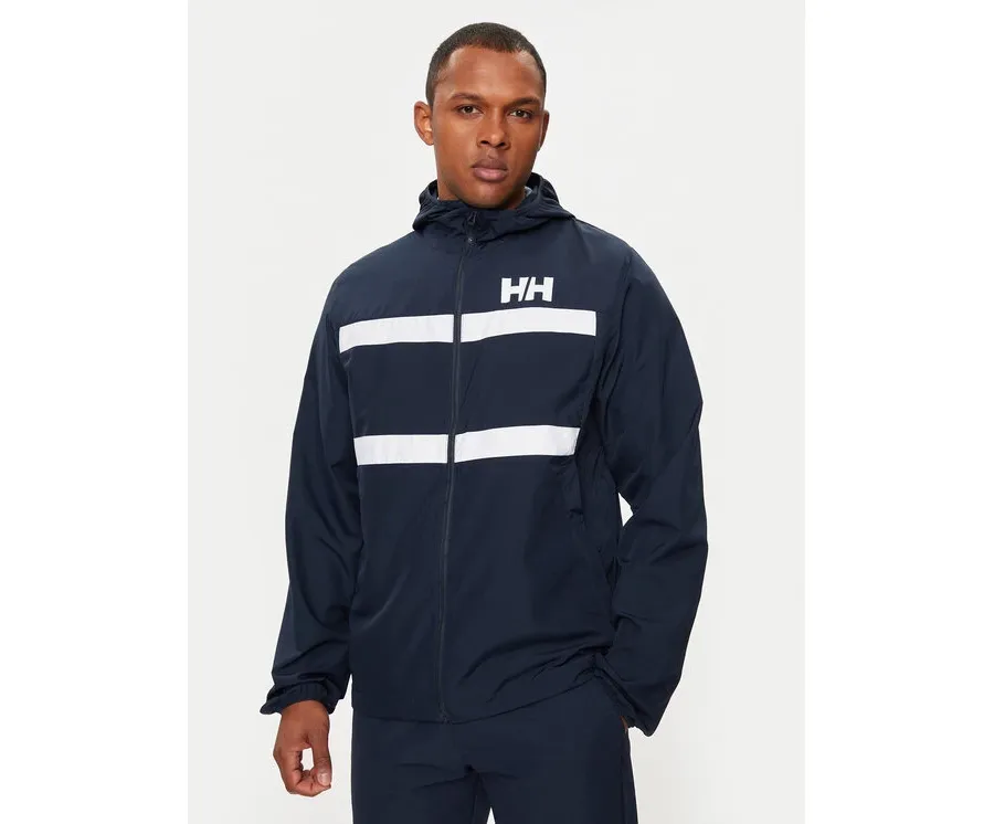 obrazek 1 Helly Hansen Kurtka żeglarska Salt Striped Windbreaker Jkt 34453 Granatowy Regular Fit