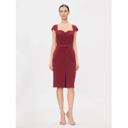 Zdjęcie Rinascimento Sukienka koktajlowa CFC0116209003 Bordowy Slim Fit