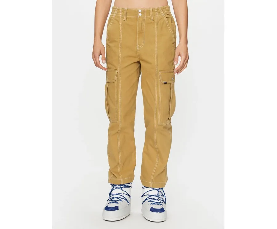 obrazek 1 Vans Spodnie materiałowe Sidewalk Pant VN000GWNBYA1 Beżowy Loose Fit