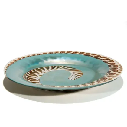 Zdjęcie Nadzwyczajny włoski talerz ze szkła murano