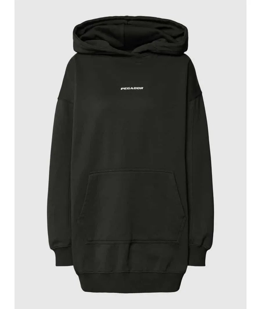 obrazek 1 Sukienka z dzianiny dresowej o kroju oversized z nadrukiem z logo model ‘MALM’