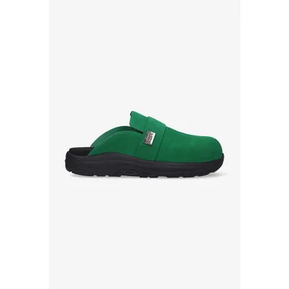 Zdjęcie Suicoke klapki zamszowe x Tom Wood męskie kolor zielony 316STW.STW-GREEN