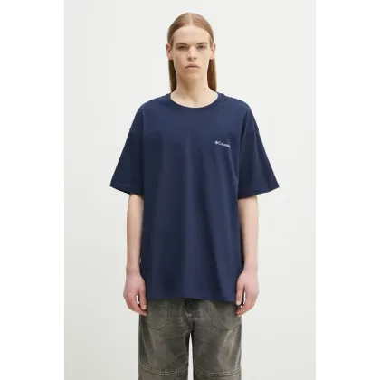 Zdjęcie Columbia t-shirt bawełniany North Cascades kolor granatowy z nadrukiem 1834041