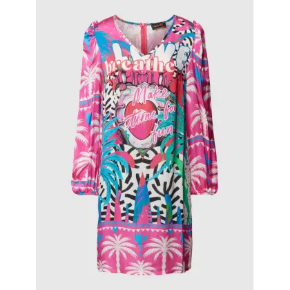 Zdjęcie Sukienka o długości do kolan, z dekoltem w serek z wiskozy