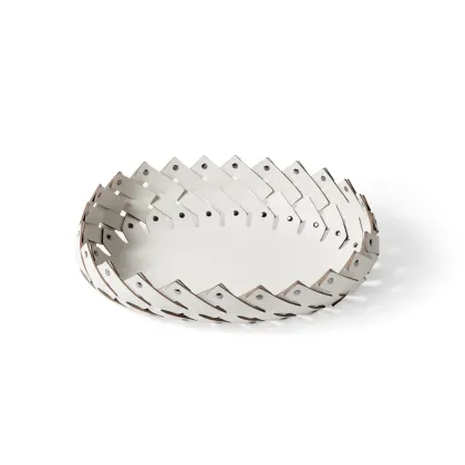 Picture An oval basket that gives a unique texture to any space