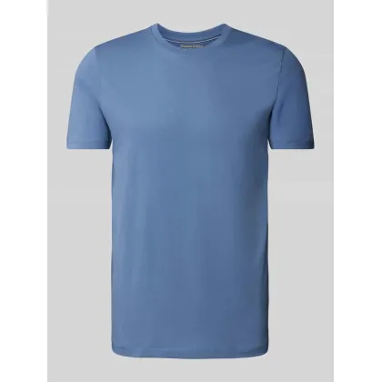 Zdjęcie T-shirt z prążkowanym okrągłym dekoltem