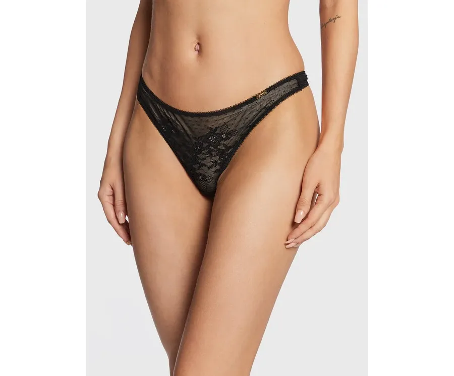 obrazek 1 Gossard Stringi Glossies 13006 Czarny