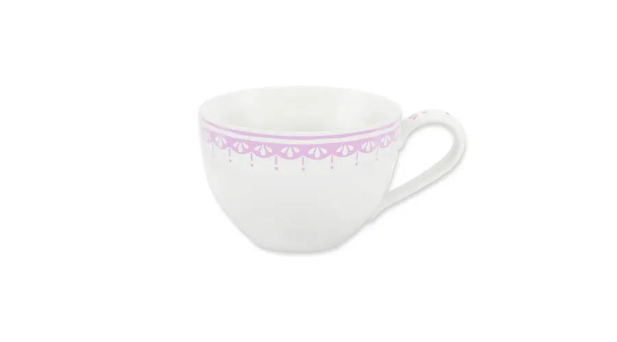 obrazek 1 Piękna stylowa filiżanka z porcelany z różowym zdobieniem – wariant 2 – Leander